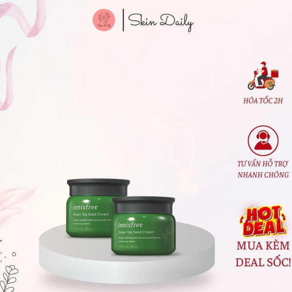 Kem Dưỡng Ẩm Innisfree Green 50ml - KDA04 - Hình ảnh 5