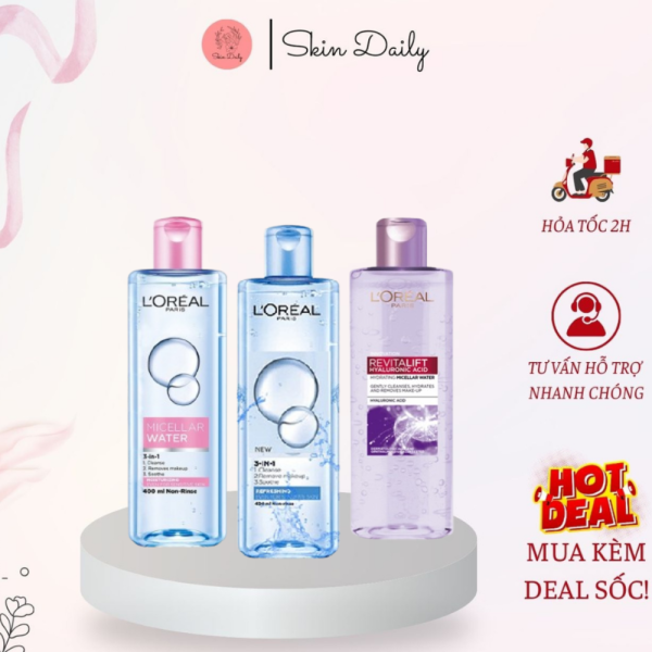 Nước Tẩy Trang Da Dầu Mụn L’Oréal 400ml - NTT40 - Hình ảnh 2