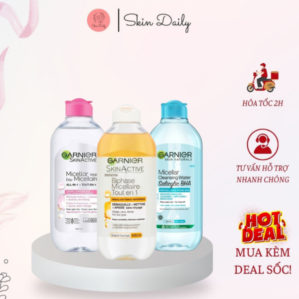 Nước Tẩy Trang Cho Da Dầu Garnier 400ml - NTT35 - Hình ảnh 2