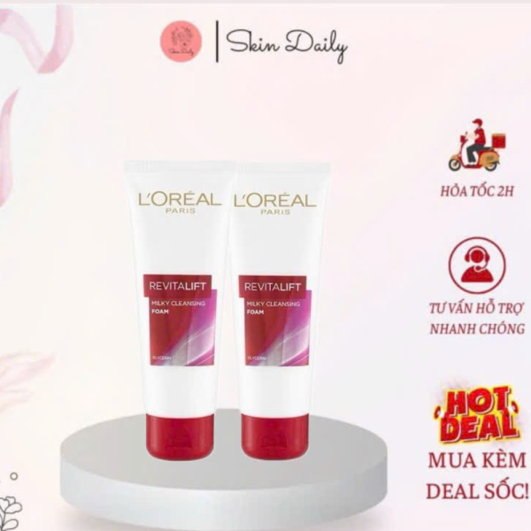 Sữa Rửa Mặt Cấp Ẩm L'Oreal Paris 100ml - SRM05 - Hình ảnh 2