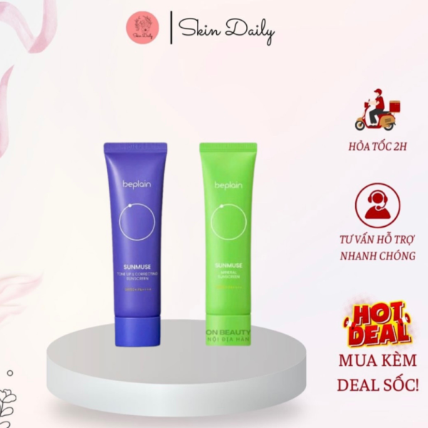 Kem Chống Nắng Beplain Sunmuse Mineral Sunscreen 50ml - KCN03 - Hình ảnh 2