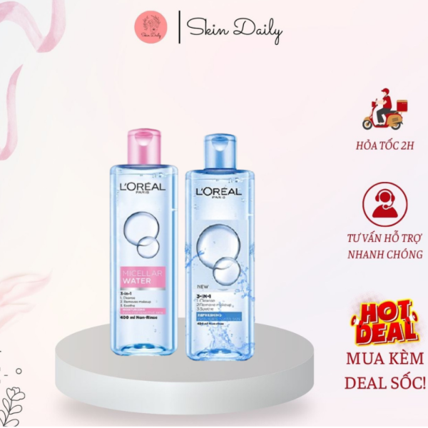 Nước Tẩy Trang Da Dầu Mụn L’Oréal 400ml - NTT40 - Hình ảnh 3