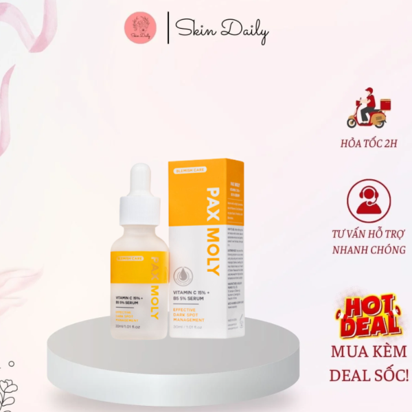 Serum Pax Moly Vitamin C 15% + B5 5% 30 ml - SR02 - Hình ảnh 3