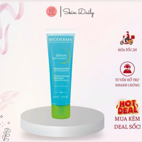 Gel Rửa Mặt Cho Da Mụn Bioderma 500ml - SRM03 - Hình ảnh 4