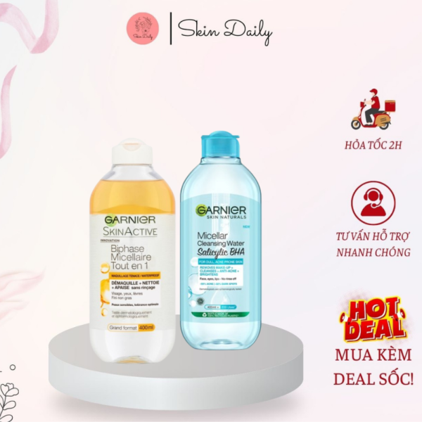 Nước Tẩy Trang Cho Da Dầu Garnier 400ml - NTT35 - Hình ảnh 4