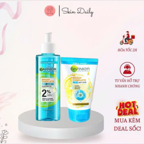 Sữa Rửa Mặt Giảm Mụn Garnier 100ml - SRM04 - Hình ảnh 4