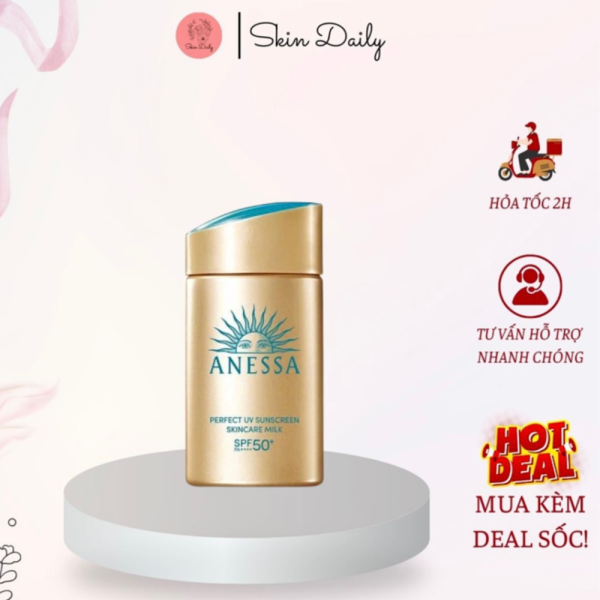 Kem Chống Nắng Dạng Sữa Chống Trôi Anessa 60ml - KCN01 - Hình ảnh 5
