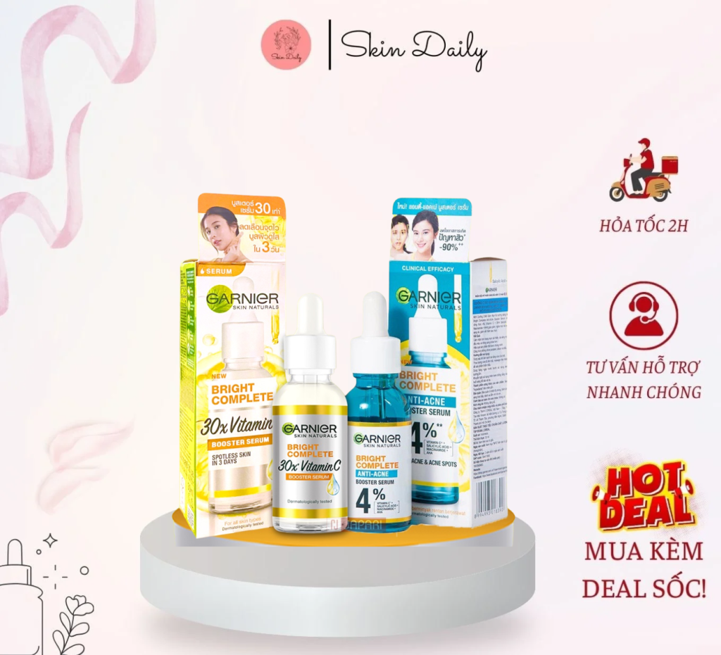 Serum Cho Da Dầu Lỗ Chân Lông To – Giải Pháp Từ Serum Garnier 30ml