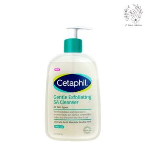 Gel rửa mặt làm sạch dầu nhờn, ngăn mụn cho da dầu nhạy cảm CETAPHIL GENTLE EXFOLIATING SA CLEANSER 473ml