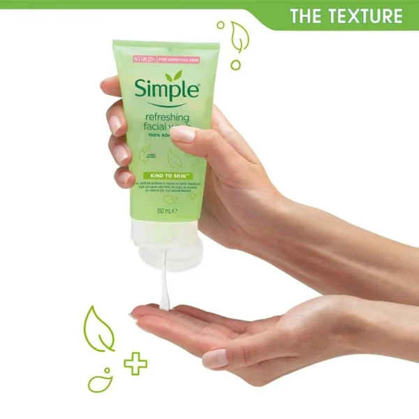 Sữa Rửa Mặt Dạng Gel Simple Kind To Skin Refreshing Facial Wash 150ml - Hình ảnh 5