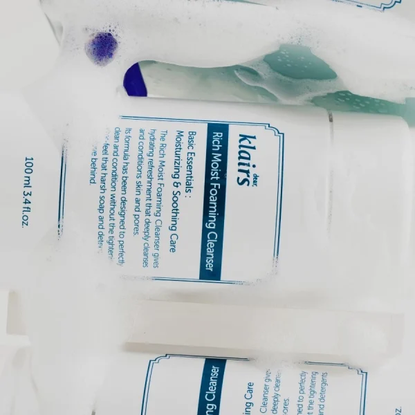 Sữa rửa mặt Dear Klairs Rich Moist Foaming Cleanser 100ml - Hình ảnh 4