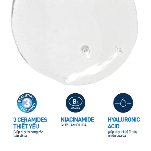 Sữa rửa mặt giúp làm sạch sâu dành cho da dầu Cerave Foaming Facial Cleans 236ML - Hình ảnh 4