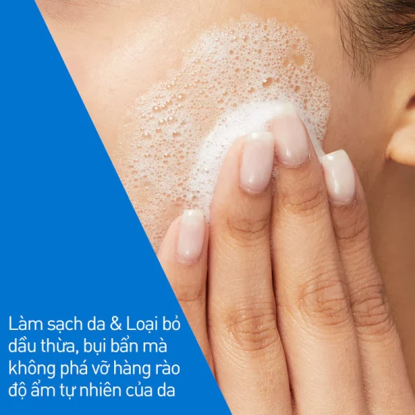 Sữa rửa mặt giúp làm sạch sâu dành cho da dầu Cerave Foaming Facial Cleans 236ML - Hình ảnh 6