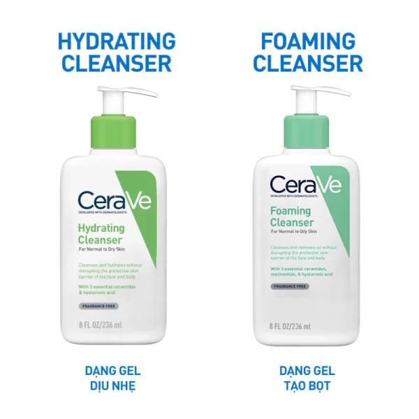 Sữa rửa mặt giúp làm sạch sâu dành cho da dầu Cerave Foaming Facial Cleans 236ML - Hình ảnh 8